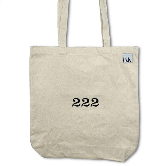 222 embroidered angel number tote bag - Picture 1 of 3